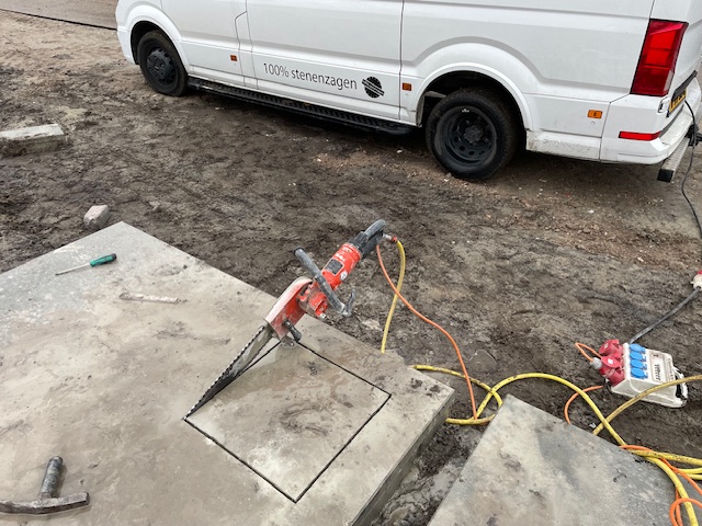 Mobiele zaagunit
